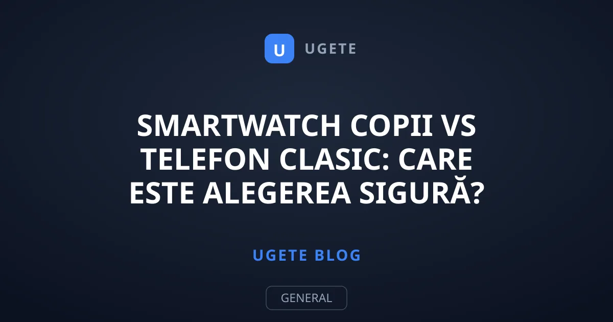 Smartwatch copii vs telefon clasic: care este alegerea sigură?